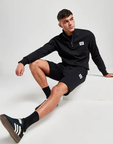 Fred Perry Badge Shorts, Black