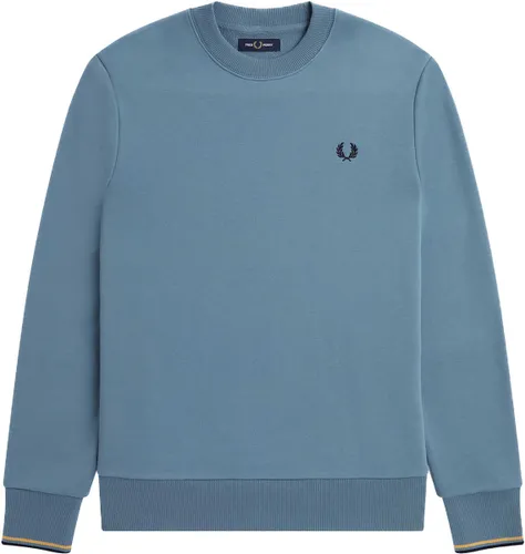 Fred Perry Crew Neck Sweatshirt Truien & Vesten Heren - Sweater - Hoodie - Vest- Blauw