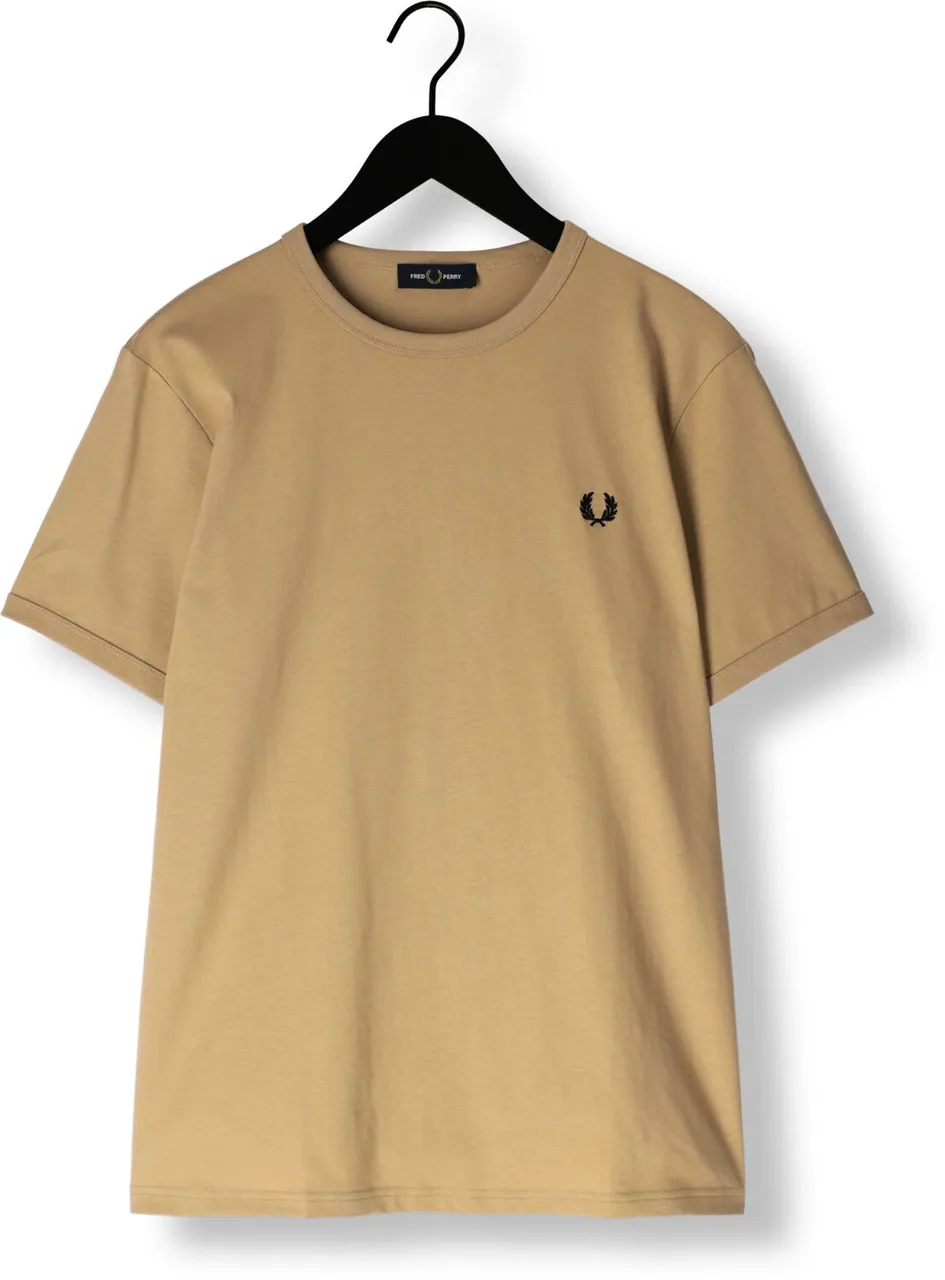FRED PERRY Heren Polo's & T-shirts Ringer T-shirt - Camel