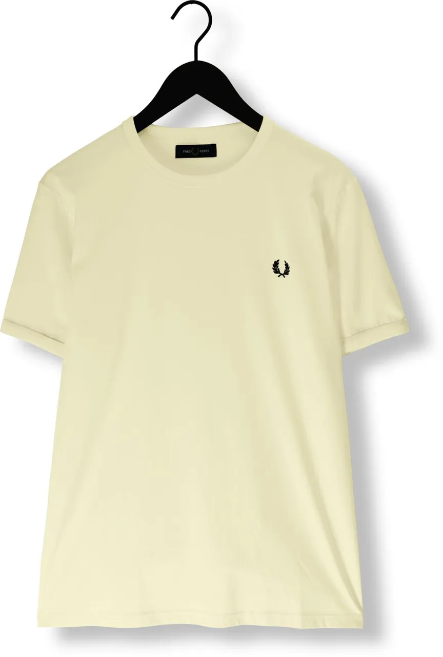 FRED PERRY Heren Polo's & T-shirts Ringer T-shirt - Geel