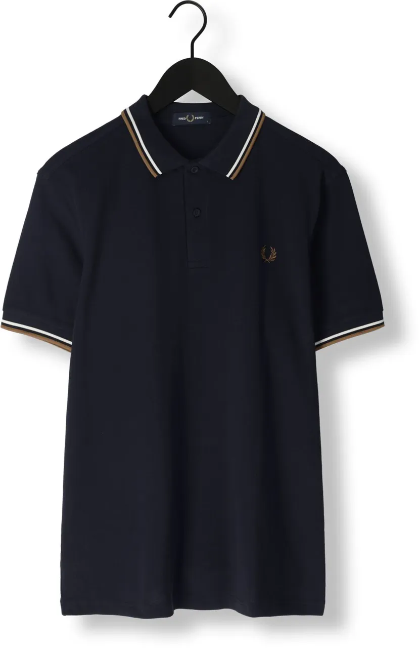 FRED PERRY Heren Polo's & T-shirts The Twin Tipped Fred Perry Shirt - Donkerblauw