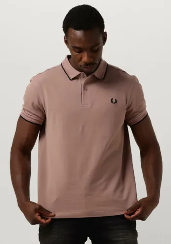 FRED PERRY Heren Polo's & T-shirts The Twin Tipped Fred Perry Shirt - Lichtroze