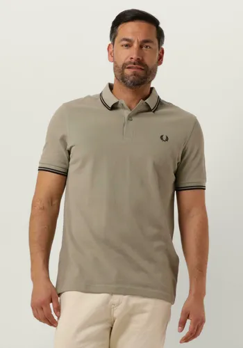 FRED PERRY Heren Polo's & T-shirts The Twin Tipped Fred Perry Shirt - Olijf