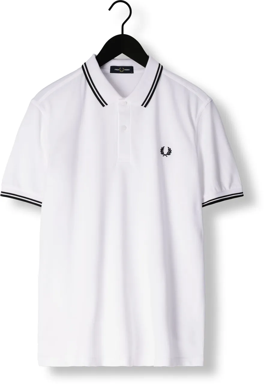 FRED PERRY Heren Polo's & T-shirts The Twin Tipped Fred Perry Shirt - Wit