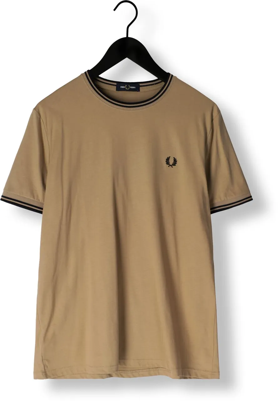 FRED PERRY Heren Polo's & T-shirts Twin Tipped T-shirt - Khaki
