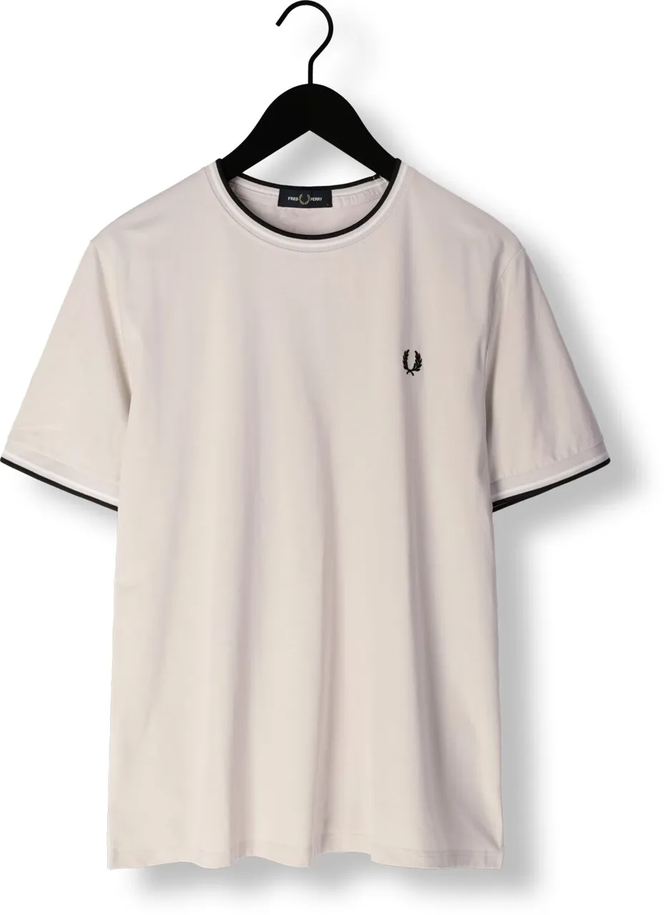 FRED PERRY Heren Polo's & T-shirts Twin Tipped T-shirt - Zand