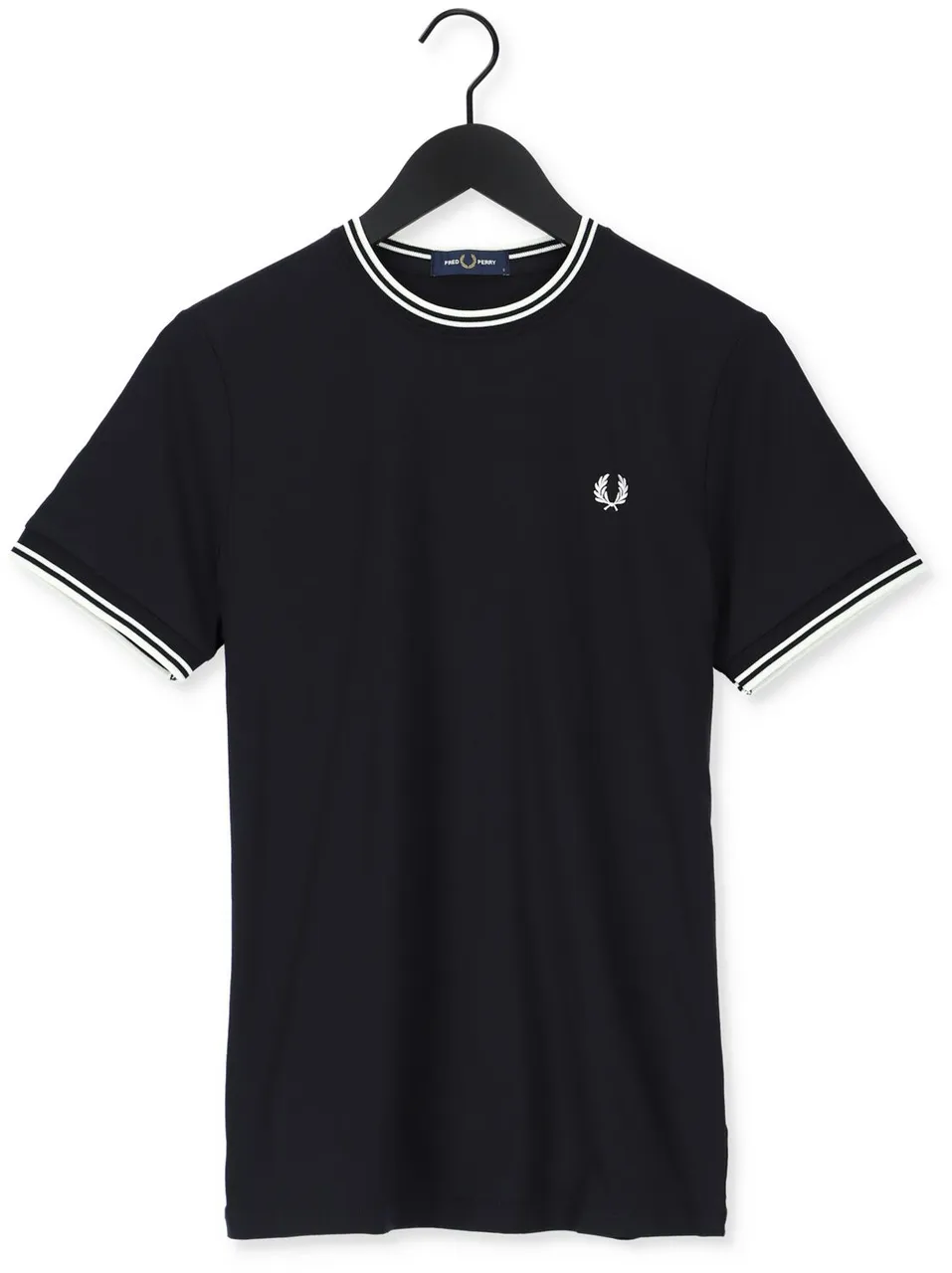 FRED PERRY Heren Polo's & T-shirts Twin Tipped T-shirt - Zwart