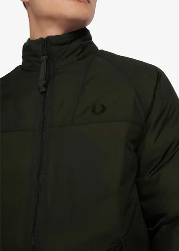 Fred Perry Insulated Zip Through Jacket J2573 - heren winterjas - groen