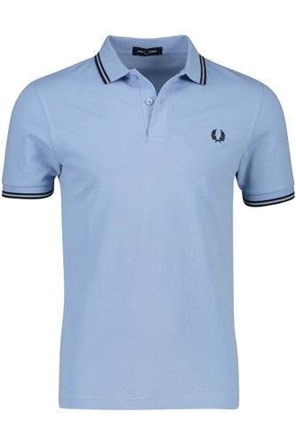 Fred Perry polo blauw met constrastboord
