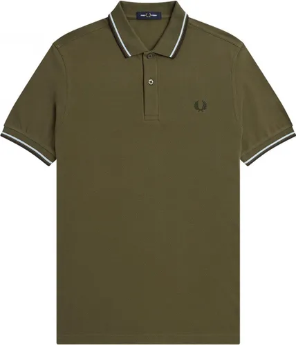 Fred Perry - Polo Donkergroen M3600 - Slim-fit - Heren Poloshirt