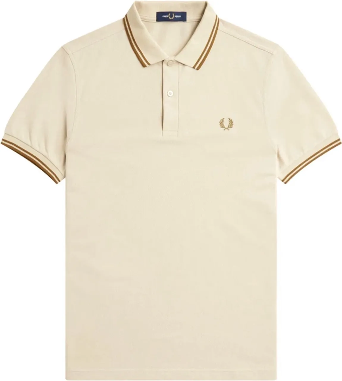 Fred Perry - Polo M3600 Beige 691 - Slim-fit - Heren Poloshirt