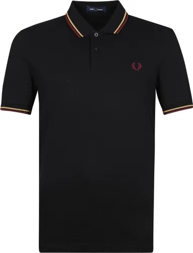 Fred Perry - Polo M3600 Zwart Paars - Slim-fit - Heren Poloshirt