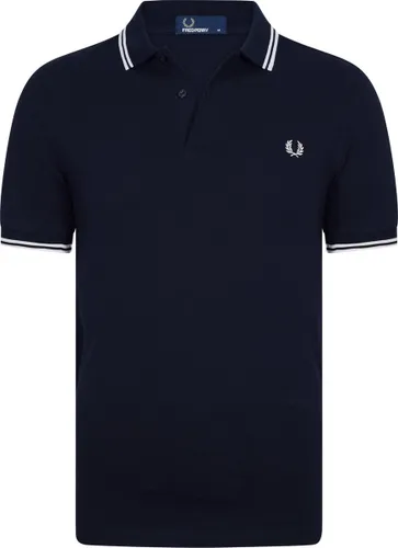 Fred Perry - Polo Navy White - Slim-fit - Heren Poloshirt