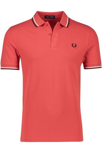 Fred Perry polo normale fit rood effen katoen 100%