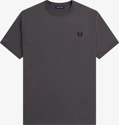 Fred Perry - Ringer T-Shirt - Donkergrijs Herenshirt-S