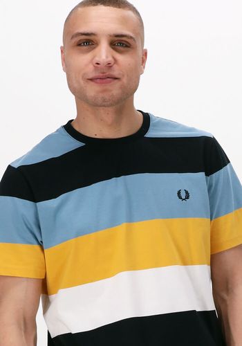 Fred Perry T-shirt Bold Stripe T-Shirt Donkerblauw Heren