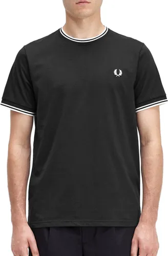 Fred Perry - Twin Tipped T-Shirt - Herenshirt Zwart-3XL