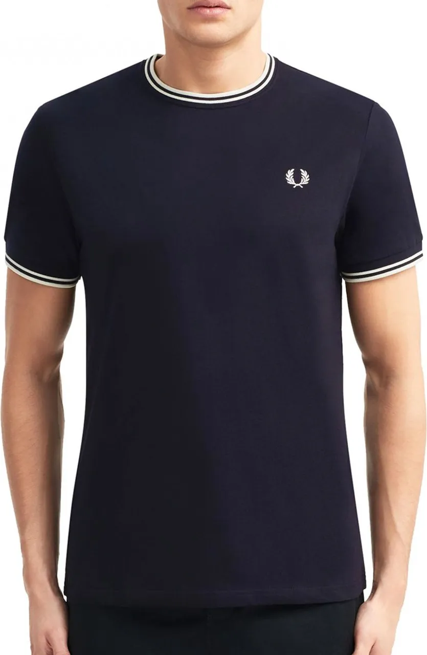 Fred Perry - Twin Tipped T-Shirt - Navy T-Shirt-3XL