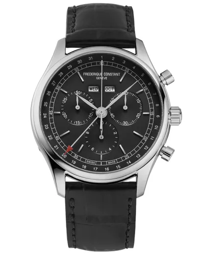 Frédérique Constant Classics FC-296DG5B6 Horloge - Leer - Zwart - Ø 40 mm
