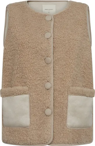Freequent Vest Fqlamby Waistcoat 203595 Simply Taupe Dames