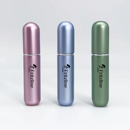 Fritzline® Navulbare parfum verstuiver Set van 3 - parfumverstuiver navulbaar - verstuiver flesjes leeg - mini - 5 ml - blauw roze groen