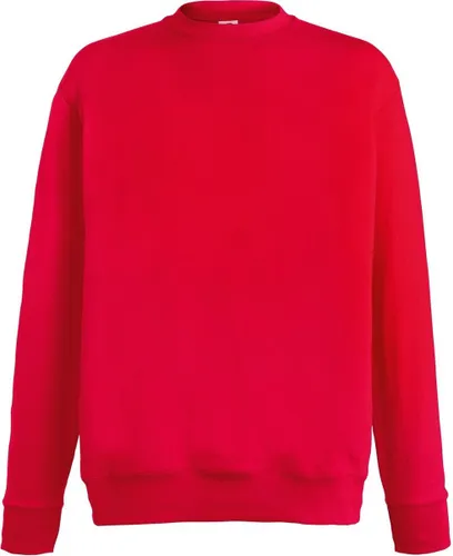 Fruit Of The Loom Heren Lichtgewicht Set-In Sweatshirt (Rood)