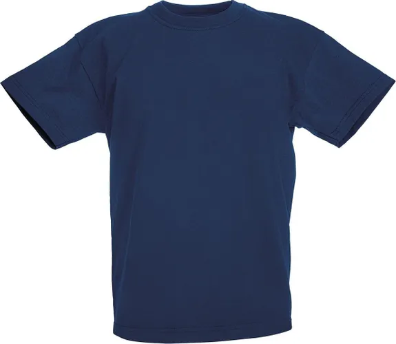Fruit of the Loom T-shirt Kinderen maat 128 (7-8) 100% Katoen 5 stuks (Blauw)