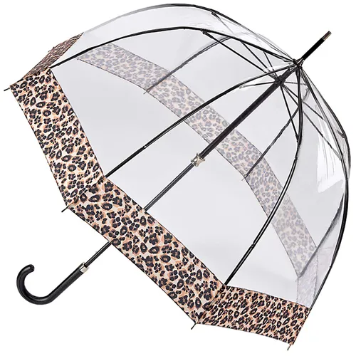 Fulton Birdcage 2 Luxe natuurlijke luipaardprint paraplu