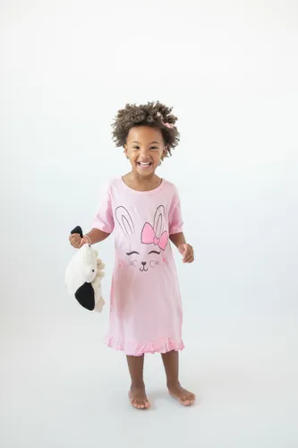 Fun2Wear - Happy Bunny nachthemd - Roze