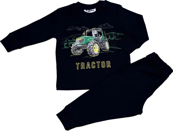Fun2Wear - Pyjama Tractor - Zwart