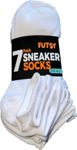 Futsy - 7 Paar - Sneakersokken - Sport sokken - Wit