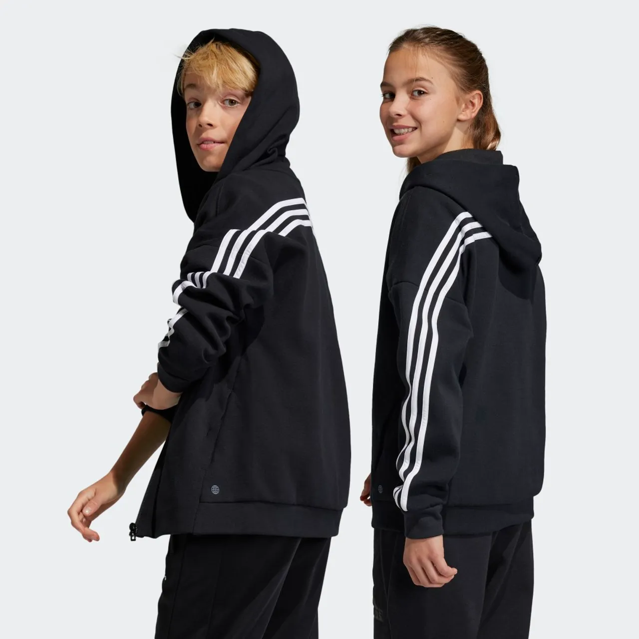 Future Icons 3-Stripes Full-Zip Hooded Track Top