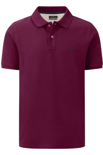 Fynch-Hatton Casual Fit Polo shirt Korte mouw wijnrood