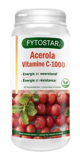 Fytostar Acerola Vitamine C-1000 Kauwtabletten
