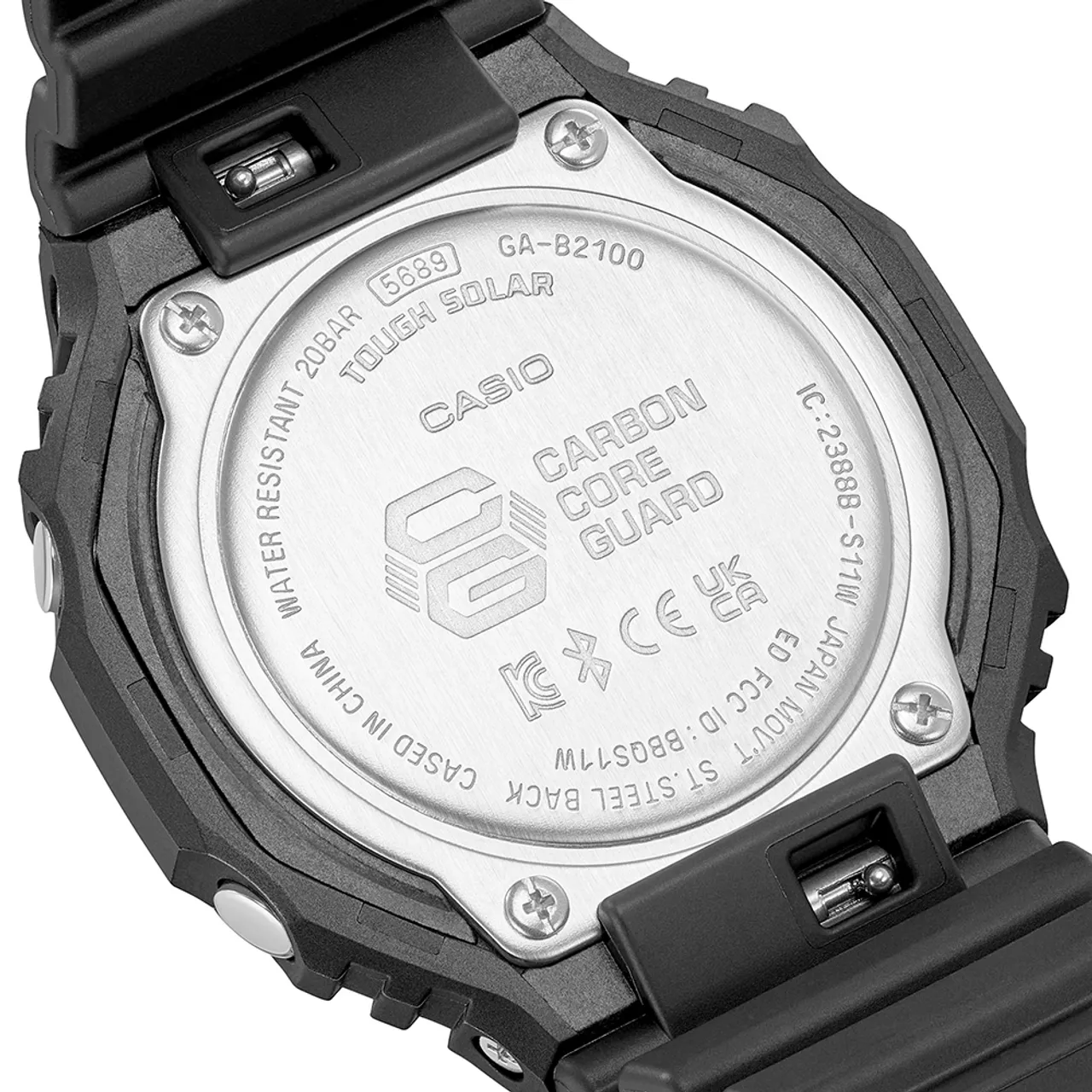 G-Shock Classic Style GA-B2100-1A1ER Carbon Core Guard Horloge