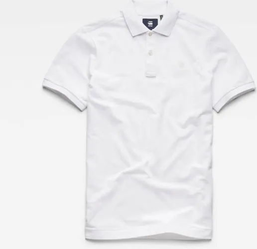 G-Star Raw Dunda Slim Polo S/s Polo's & T-shirts Heren - Polo shirt - Gebroken wit