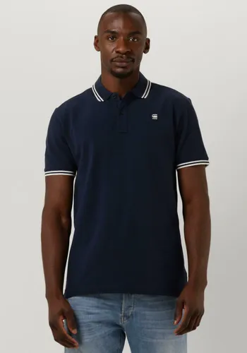 G-STAR RAW Heren Polo's & T-shirts Dunda Slim Stripe Polo S/s - Blauw