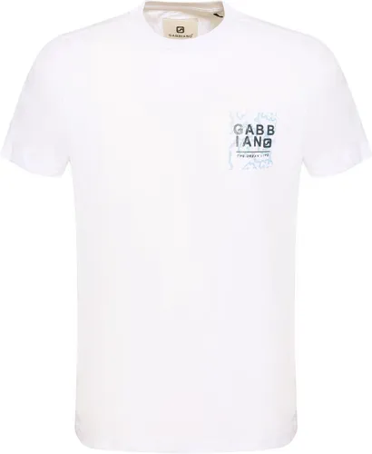Gabbiano T-shirt Jersey T Shirt Met Print 154526 101 White Mannen