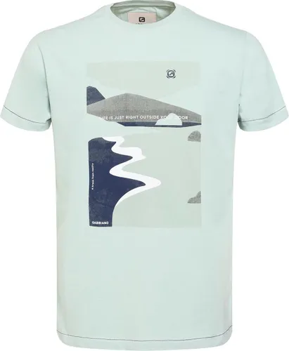 Gabbiano T-shirt T Shirt Katoen Met Print 154532 599 Sea Green Mannen