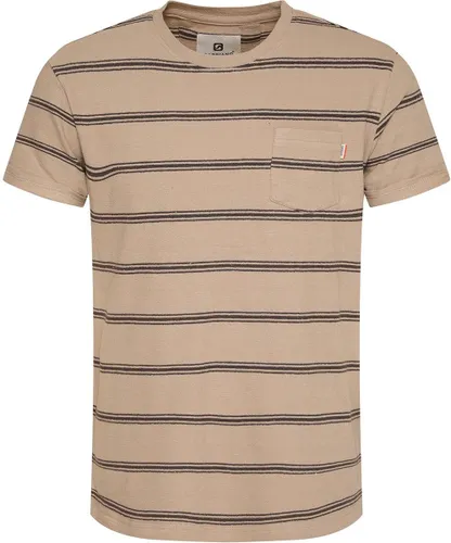 Gabbiano T-shirt T Shirt Met Strepen 154211 411 Latte Brown Mannen