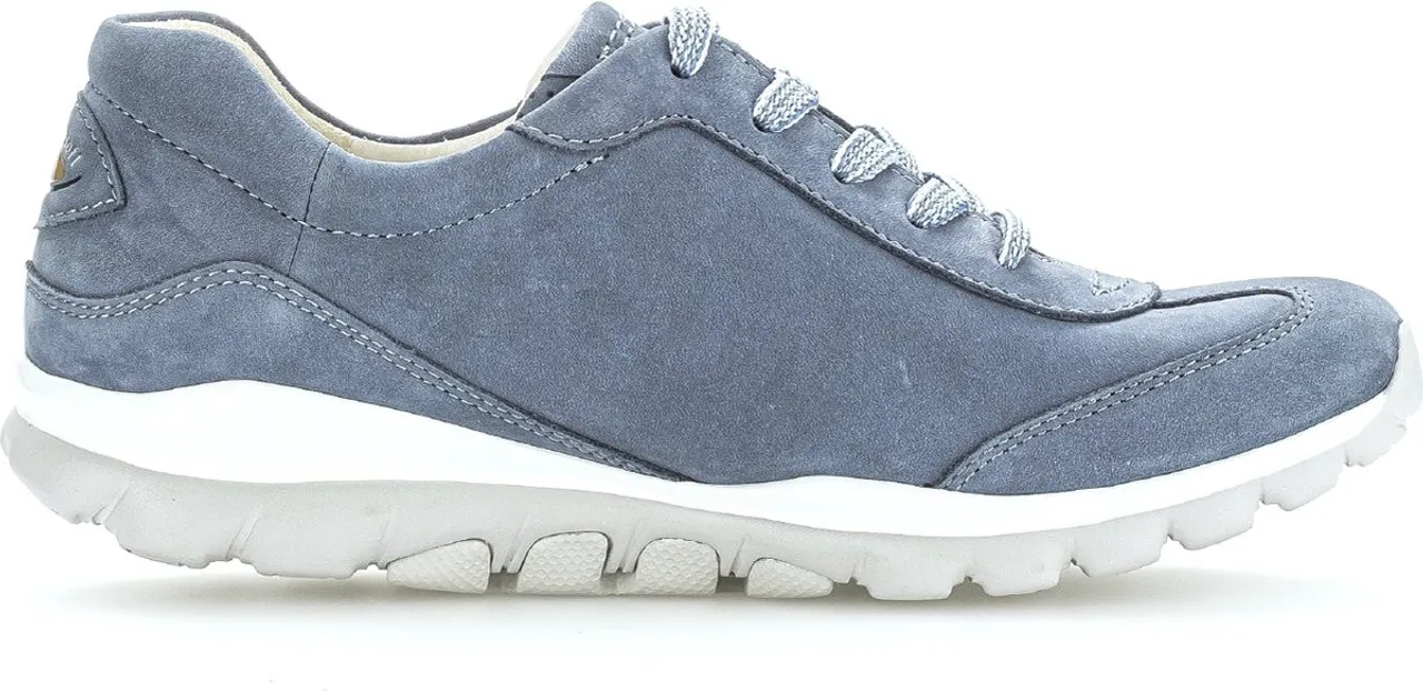 Gabor rollingsoft sensitive 46.965.16 - dames rollende wandelsneaker - blauw