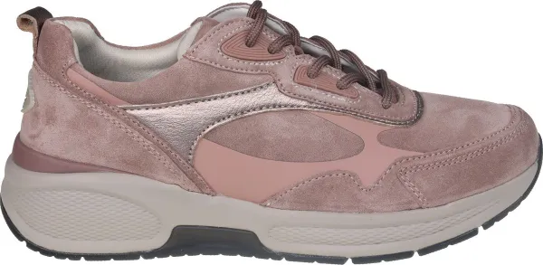 Gabor rollingsoft sensitive 96.835.35 - dames rollende wandelsneaker - roze