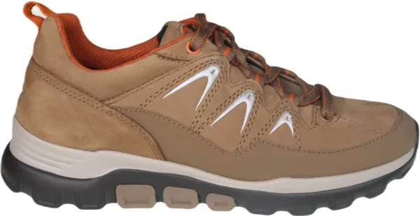 Gabor rollingsoft sensitive 96.925.45 - dames rollende wandelsneaker - bruin