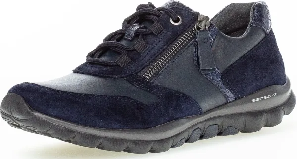 Gabor rollingsoft sensitive  - dames wandelsneaker - blauw