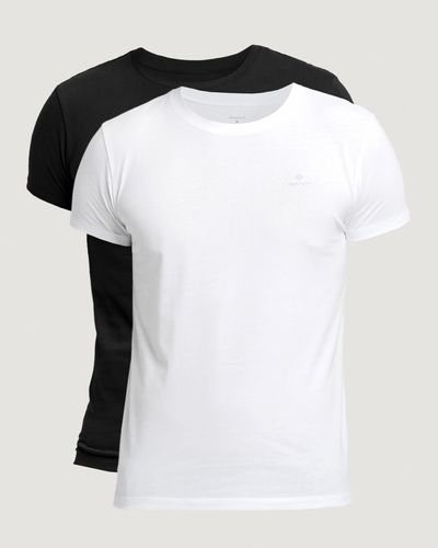 GANT Men Set van twee T-shirts met ronde hals (XL) Bruin