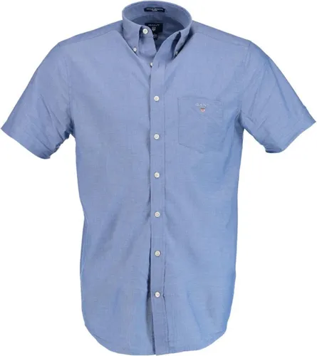 Gant - Overhemd Broadcloth Blauw - M - Heren - Regular-fit