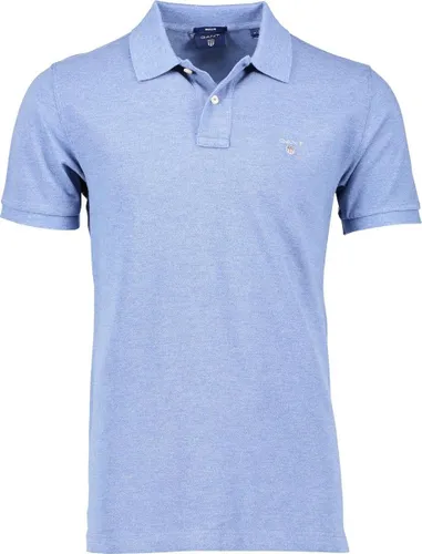 Gant - Polo Basic Blauw - Regular-fit - Heren Poloshirt
