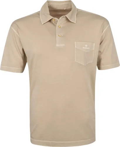 Gant - Sunfaded Jersey Polo Beige - Regular-fit - Heren Poloshirt