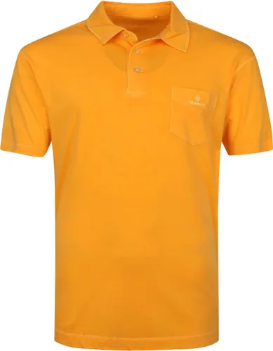 Gant - Sunfaded Jersey Polo Oranje - Regular-fit - Heren Poloshirt