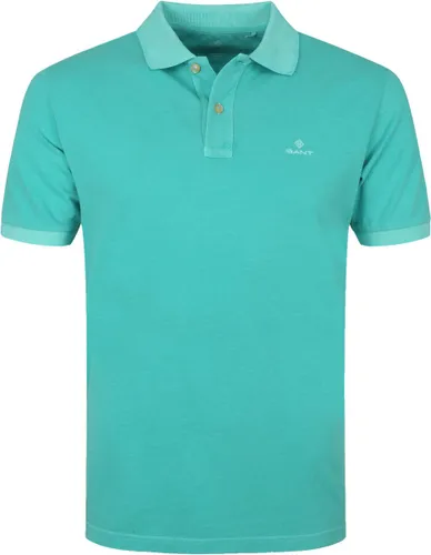 Gant - Sunfaded Polo Aqua Groen - Regular-fit - Heren Poloshirt